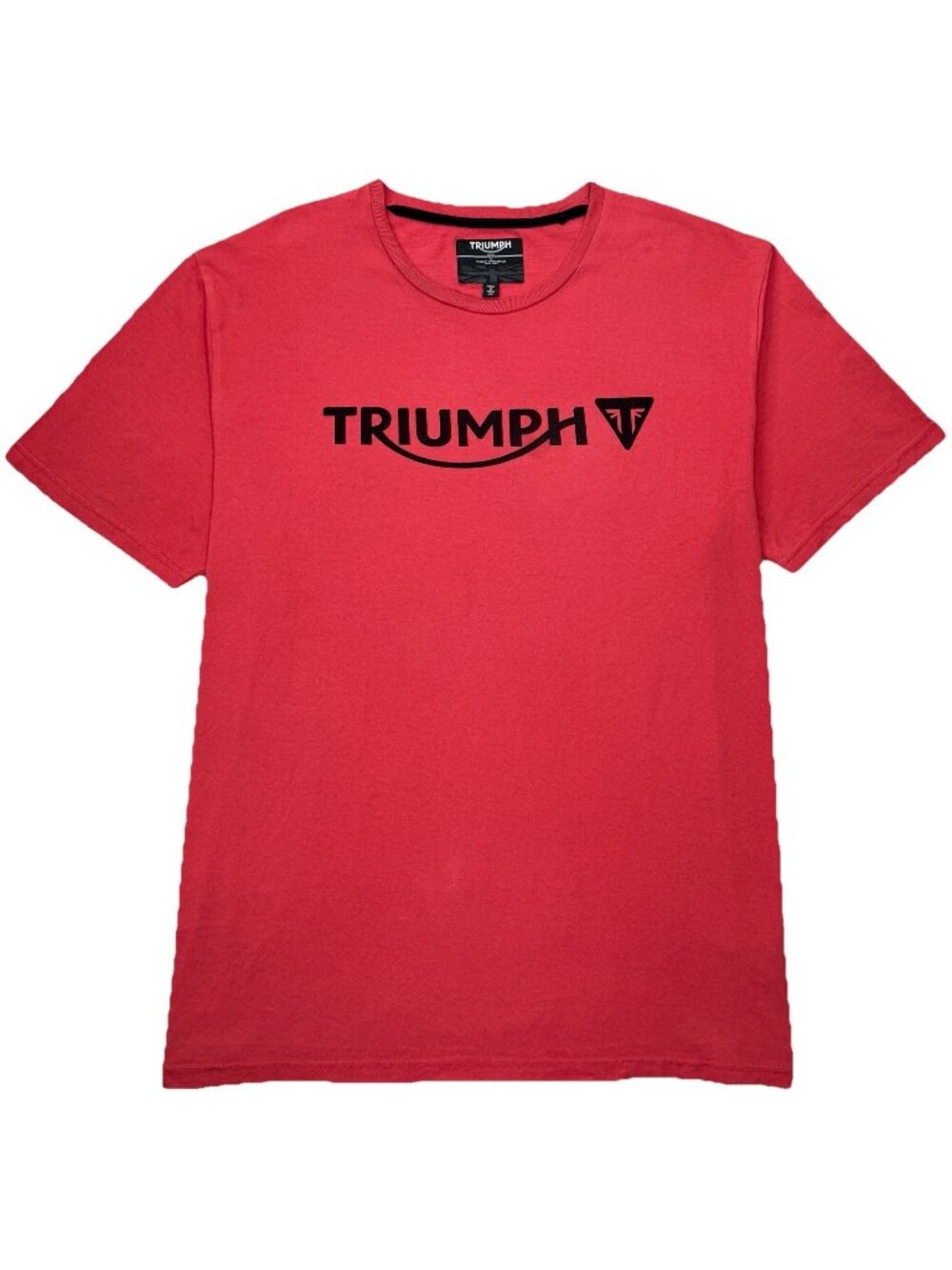 Triumph Motorcycles Cartmel Logo Tee Men’s Large Red Black Logo Biker England